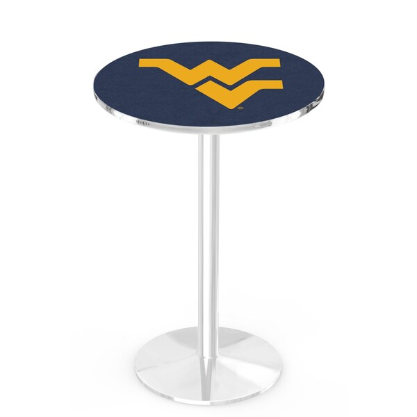 42" Chrome West Virginia Pub Table